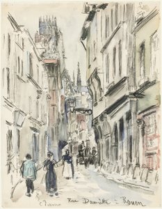 Rue Damiette, Rouen av Camille Pissarro