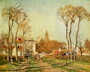 Entrén till en by, 1872, 1939. av Camille Jacob Pissarro