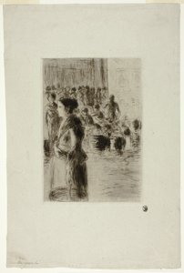 The Maid Shopping av Camille Pissarro