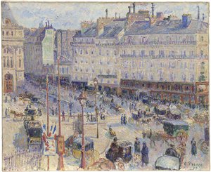 Place du Havre, Paris, 1893. av Camille Pissarro