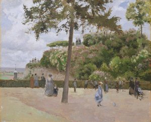 Den offentliga trädgården i Pontoise, 1874. av Camille Jacob Pissarro