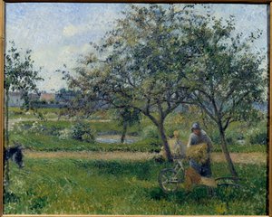 Skottkärran, fruktträdgård Målning av Camille Pissarro (1830-1903) ca 1881. Sön. 0,54x0,65 m Paris, Musee d