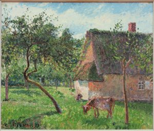 En clos i Varengeville av Camille Pissarro