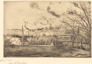 Utsikt över Pontoise av Camille Pissarro