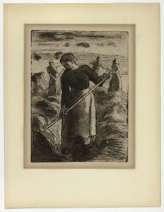 Kvinna Hömakare på Éragny av Camille Pissarro