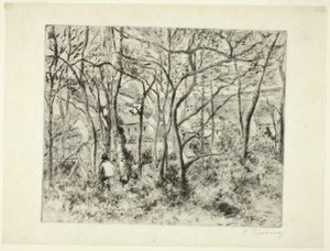Skogar vid Eremitaget av Camille Pissarro