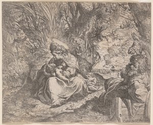 Vilan på flykten till Egypten, 1587-1590. av Camillo Procaccini