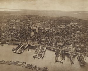 Allmän vy över Montreal, mot norr (svartvitt foto) av Canadian Photographer
