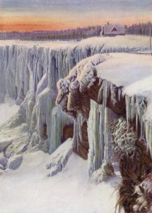 Niagarafallen frusna på vintern (färgfoto) av Canadian Photographer