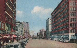 Portage Avenue mot öster, Winnipeg, Manitoba, Kanada (färgfoto) av Canadian Photographer