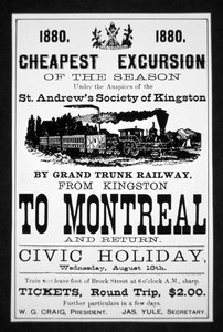 Grand Trunk Railway affisch av Canadian School