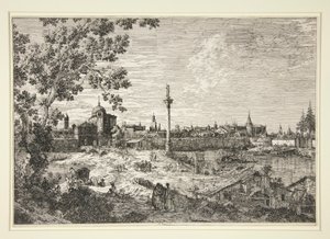 Imaginary View of Padua, från serien Vedute (Views) av Canaletto (Giovanni Antonio Canal)