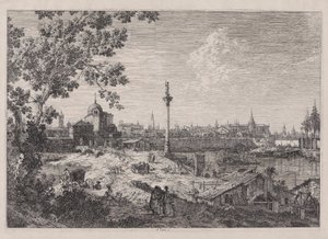 Imaginary View of Padua, från serien Vedute (Views) av Canaletto (Giovanni Antonio Canal)