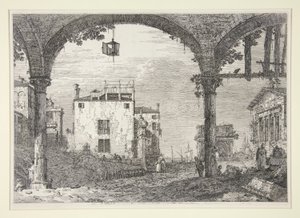 Le Portique a la lanterne (Portiken med lyktan), från serien Vedute (Views)