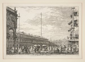 Le Procuratie Nuove e S. Ziminian V. (The Procuratic Nuove and the Church of San Geminiano, Venedig), från serien Vedute (Views)