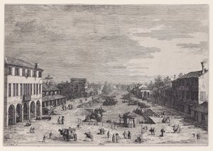 Mestre, från serien Vedute (Views) av Canaletto (Giovanni Antonio Canal)