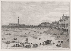 Pr? della Valle (Prato della Vale), från serien Vedute (Views) av Canaletto (Giovanni Antonio Canal)