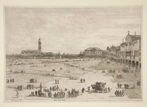 Pr? della Valle, från serien Vedute (Views) av Canaletto (Giovanni Antonio Canal)