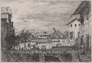 The Terrace, från serien Vedute (Views) av Canaletto (Giovanni Antonio Canal)