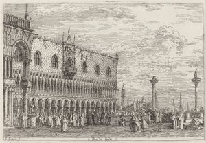 Canaletto - La Piera del Bando. V. - Googles konstprojekt av Canaletto