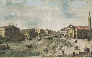 Canaletto Al Dolo färglagd av Canaletto