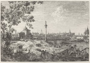Fantasifull utsikt över Padua av Canaletto