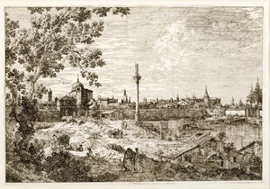 Imaginär vy över Padua av Canaletto