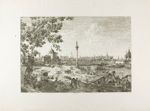 Imaginär vy över Padua, från Vedute av Canaletto