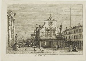Imaginary View of S. Giacomo di Rialto, från Vedute av Canaletto