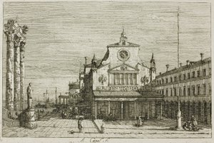 Imaginary View of S. Giacomo di Rialto, från Vedute av Canaletto