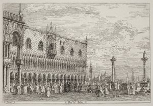 La Piera del Bando. V. av Canaletto
