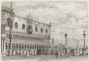 Piera del Bando. V. [nedre höger], c. 17351746. av Canaletto