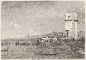 La Torre di Malghera Ansikten på befintliga och påhittade platser (serietitel) Vidute altre prese da i Luoghi altre ideate av Antonio Canal (serietitel) av Canaletto
