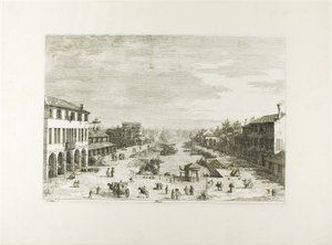 Mestre, från Vedute av Canaletto
