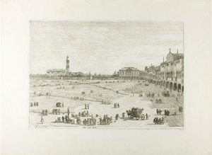 Prà della Valle, från Views av Canaletto