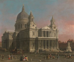 St Pauls katedral av Canaletto