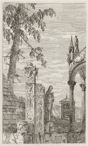 Biskopens grav [centrum], ca. 17351746. av Canaletto