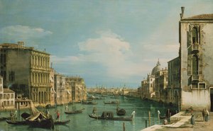 Canal Grande Venedig ser österut från Campo di San Vio av Giovanni Antonio Canal