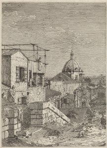 Huset med inskriptionen [vänster], 1741. av Canaletto