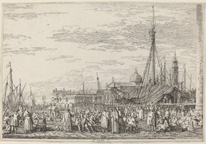 Marknaden på Molo, ca. 17351746. av Canaletto