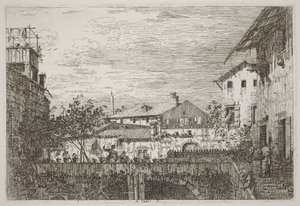 Terrassen [nedre högra hörnet] av Canaletto