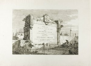 Titelblad, från Vedute av Canaletto