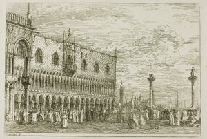 på Piera del Band V, från Vedute av Canaletto