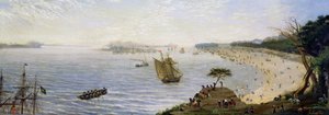 Överraskning vid arméns frontlinje i Estero, Argentina av Candido Lopez