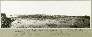 Esdud, gamla Ashdod, tillfångatagen av 1:a A.L.H. Brigade den 13 november 1917 av Capt. Arthur Rhodes