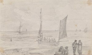 En fest pågår nära Brighton Beach, 18 september 1815 av Capt. Thomas Hastings