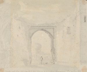 Brick Archway som gränsar till den stora porten till St. Augustine
