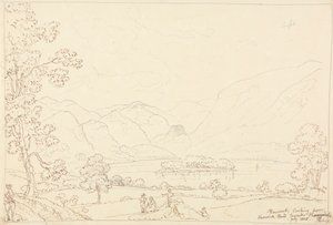 Derwent ser mot Borrowdale, juli 1835 av Capt. Thomas Hastings