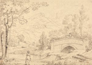 Ingången till Bradley Vale, 29 maj 1833 av Capt. Thomas Hastings