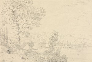 Ser på Wootton Bridge, Isle of Wight, augusti 1828 av Capt. Thomas Hastings